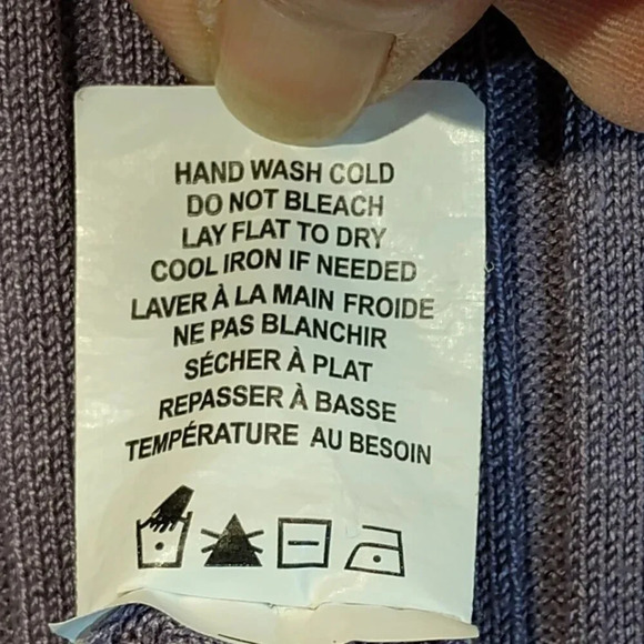 Ricki's Purple Knit Long Sleeve Scoop-Neck  Sweater in Size Large - Picture 4 of 10